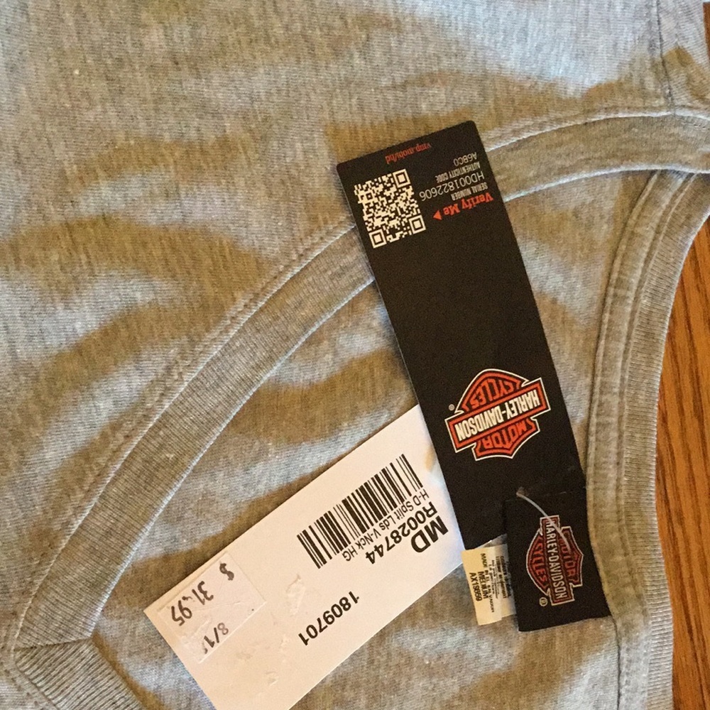 NWT HARLEY DAVIDSON Graphic T-Shirt Gray Medium - Picture 7 of 8